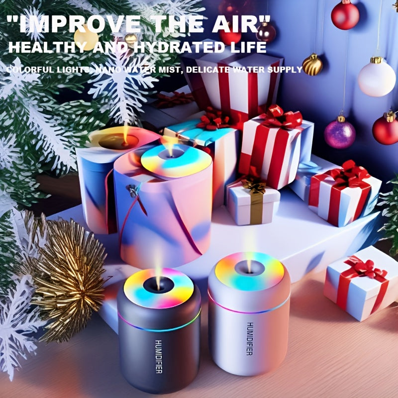 Humidificador portátil mini, humidificador de escritorio USB, adecuado para coches, oficinas, dormitorios, con 2 modos de niebla
