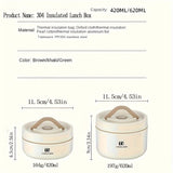 Caja de almuerzo 2/3/4 piezas, contenedores de alimentos a prueba de fugas con bolsa de transporte, acero inoxidable 304, apto para microondas, tema frutas, funcionamiento manual, forma redonda, material PP, caja de almuerzo escolar, caja de almuerzo