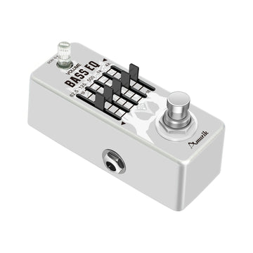 Amuzik Pedal de EQ para Bajo - Ecualizador Gráfico Profesional de 5 Bandas con True Bypass, ±18dB por Banda, Controles de Frecuencia (62.5Hz/125Hz/500Hz/1kHz/4kHz), Construcción Robusta para Guitarra Eléctrica, Compatible con Pedalboards - Para Principia