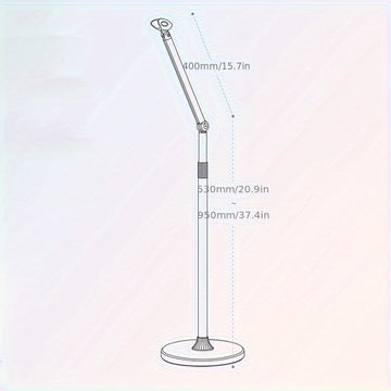 Soporte de Micrófono de Aluminio Versátil - Conector XLR, Diseño de Suelo a Techo para Transmisiones en Vivo y Actuaciones en Escenario