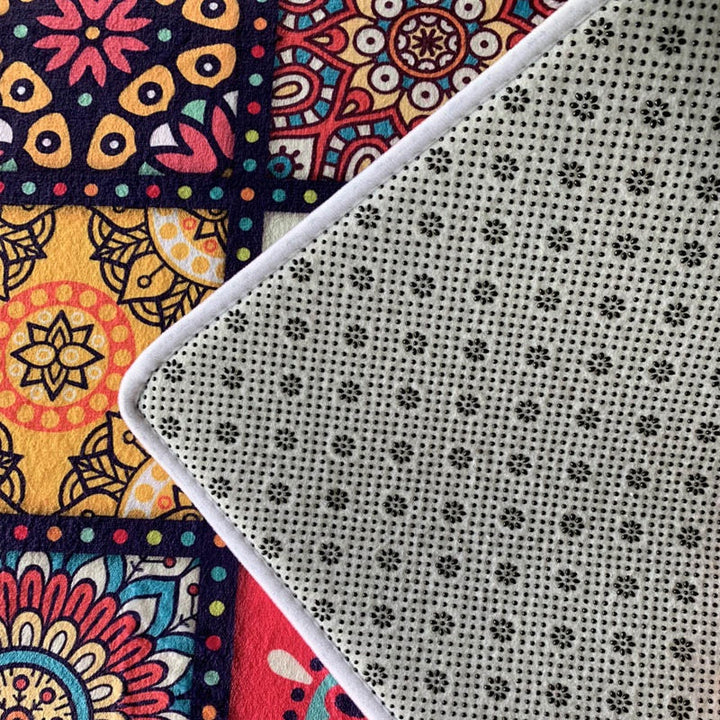 Alfombras de franela estampadas para entrada, sala, dormitorio y baño, absorbentes y antideslizantes