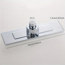 1pc Ducha Rectangular de Alta Presión - Montaje en Pared, Configuración Lluvia, Plástico ABS Pulido, Sin Necesidad de Electricidad, Accesorio Moderno para una Experiencia Mejorada al Duchar, Diseño Contemporáneo y Elegante, Construcción Robusta, Fácil In