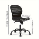 Silla de Dibujo Ergonómica sin Brazos con Altura Ajustable - Respaldo Alto, Asiento de Malla Transpirable, Fácil de Montar, Silla Giratoria con Ruedas - Ideal para Estudio, Aula, Laboratorio, Oficina en Casa, Silla de Escritorio