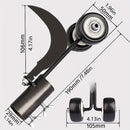 Herramienta manual para deshierbar - Removedor de césped de jardín de metal 2 en 1 con rodillo, no requiere electricidad, extractor manual duradero para el cuidado del césped del jardín