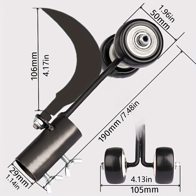 Herramienta manual para deshierbar - Removedor de césped de jardín de metal 2 en 1 con rodillo, no requiere electricidad, extractor manual duradero para el cuidado del césped del jardín