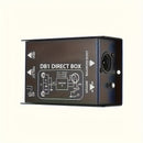 DI1 Caja de Directa Pasiva de Alto Rendimiento Profesional, Conversión de 1/4" a XLR Balanceado/No Balanceado, Eliminación de Ruido, para Interfaz de Audio de Computadora, Negro, Compatible con Computadoras Personales, Cuerpo de Hierro, Sin Fuente de Ali