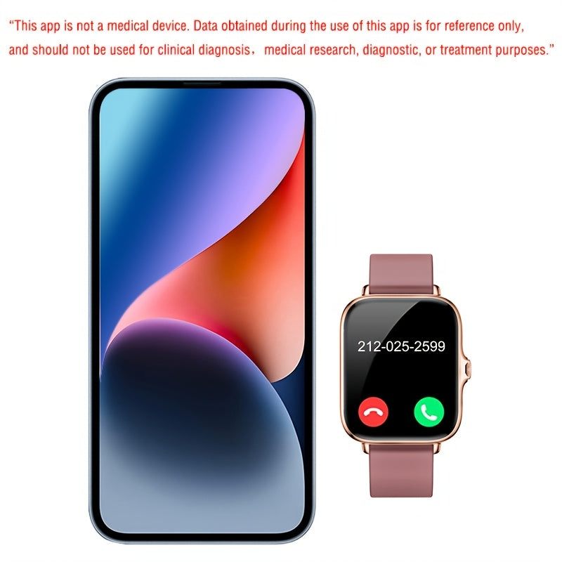 Smartwatch para Hombres y Mujeres, Responder Llamadas Inalámbricas, Múltiples Modos Deportivos, Compatible con Sistemas iPhone y Android, La Mejor Elección de Regalo