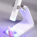 Linterna para Uñas, Soporte Ajustable con Lámpara de Uñas Recargable USB - Con Pantalla de Temperatura, Secador Rápido y Portátil, Mini, Accesorios para Manicura en Casa o Salón, Regalo Ideal para Mujeres