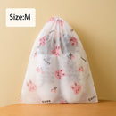 10 piezas de bolsas de almacenamiento de zapatos HEART LEAF - Pruebas de polvo, pruebas de polilla y organizador de tejido no tejido para zapatos pequeños y grandes, transparentes con cierre de cordón, mantienen tu gabinete de zapatos organizado y elegan