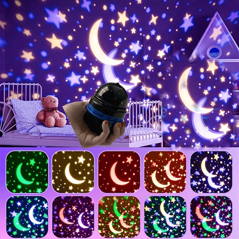 Proyector de estrellas, para proyector de galaxia, luz nocturna, habitación de juegos, cine en casa, techo, decoración de habitaciones, regalo de Navidad, camping, decoración de bodas, Halloween, Navidad, sin control remoto, sin batería, regalo perfecto