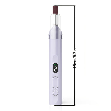 Drill de uñas eléctrico USB, kit de máquina de uñas portátil, pulidor de uñas y pies, equipado con iluminación LVD