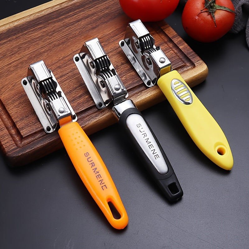 Afilador de Cuchillos de Acero Inoxidable Portátil, Piedra de Afilar de Mano para Cocina, Afilador de Cuchillos Multiusos