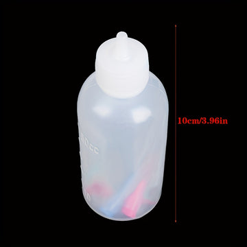 1 Botella de Pintura de Mermelada de Frutas + 7 Boquillas para Decoración de Tartas y Repostería, Botella de 50ml para Herramientas de Pintura, Tarro de Mermelada de Frutas para Tartas