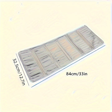 Tapete de Aluminio Resistente para Estufa - Diseño Triple Plegable, Protector Anti-Salpicaduras Antiadherente, Resiste Calor hasta 450°F (Compatible con Cocinas a Gas/Eléctricas e Inducción), Ahorra Espacio en la Encimera, Acabado Metálico Elegante y Sup