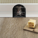 1pc Pegatina de Pared de Agujero de Ratón Adorable - Fácil de Aplicar, Acabado Semi-Brillante, Perfecto para Decoración de Dormitorio, Cocina, Sala de Estar - Diseño de Estampado de Animal Lindo