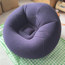 1 juego de sofá de patio, que incluye un gran sofá inflable manual y una silla de escritorio para una persona, fácil de transportar, hecha de material de PVC duradero, adecuada para salas de estar interiores y exteriores.