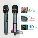Micrófono condensador Heikuding 108 gris/oro con batería recargable, conector XLR de 6,35 mm y jack TRS de 3,5 mm, clip/soporte/poder fantasma, doble alimentación USB/batería, base antideslizante incluida, micrófono profesional para estudio y podcasting,