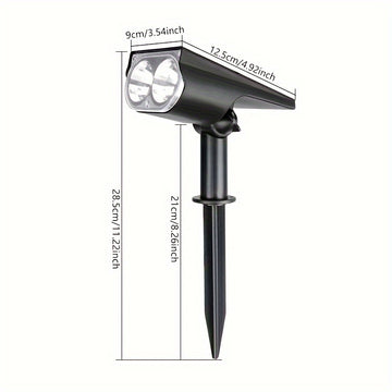 1pc Luz Solar Exterior para Jardín, Iluminación Decorativa para Villa y Césped