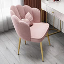 Silla de comedor de terciopelo contemporáneo de 1 pieza con cojín de lazo - Marco de metal, cojín de esponja, respaldo sólido, no necesita electricidad, uso en suelos duros y cocina, decoración elegante del hogar, muebles de comedor, diseño de lazo, cons