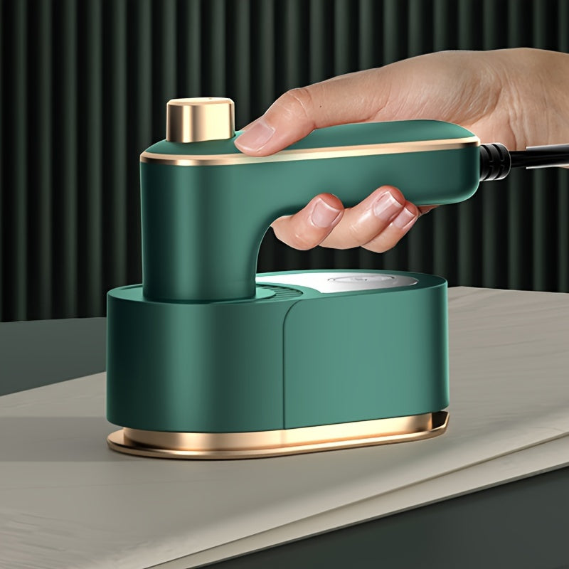 Plancha de vapor portátil compacta, mini plancha de viaje con calentamiento rápido, plancha plegable y giratoria para ropa, plancha de vapor manual liviana