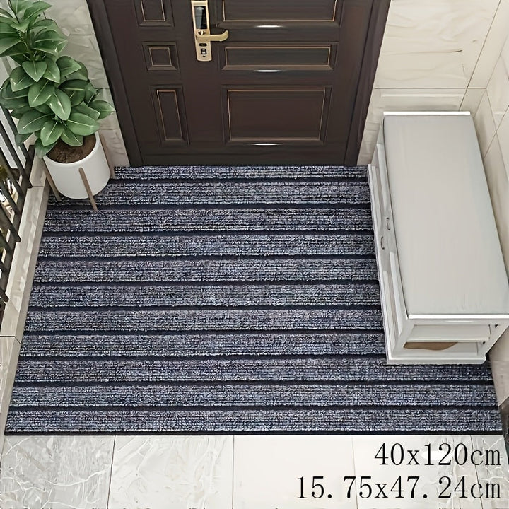 Alfombra de entrada antideslizante con 7 franjas, resistente y fácil de limpiar, para hogar, cocina y baño, rectangular, lavable, regalo ideal para Halloween y Navidad, alfombra de baño|alfombra a rayas|alfombra de poliéster, felpudo para baño