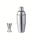 Juego de coctelera de acero inoxidable de 24 oz con jigger y cuchara mezcladora - Kit de barman profesional con colador incorporado para Martini, Margarita y mezcla de bebidas