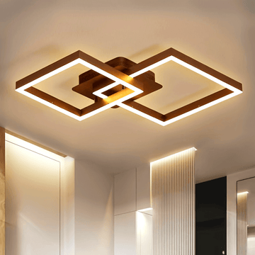 1 Pieza, Lámpara De Techo Cuadrada LED Para Cocina, Sala De Estar De Diseño Moderno, Lámpara De Pasillo, Luz Blanca Cálida De Dormitorio, De Techo Cuadrada Para Sala De Estar Y Dormitorio