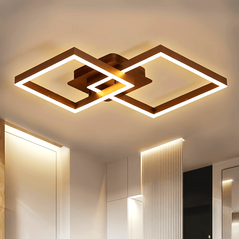 1 Pieza, Lámpara De Techo Cuadrada LED Para Cocina, Sala De Estar De Diseño Moderno, Lámpara De Pasillo, Luz Blanca Cálida De Dormitorio, De Techo Cuadrada Para Sala De Estar Y Dormitorio