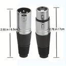 2pcs Cables XLR, Macho a Hembra, Cables de Audio y Iluminación Profesionales de 3 Pines para Micrófonos, Altavoces, Mezclador, Amplificador - Rojo y Azul, Funda Resistente, Alivio de Tensión Tri-Grip, Rendimiento Sin Ruido, Paquete de Cables de Micrófono
