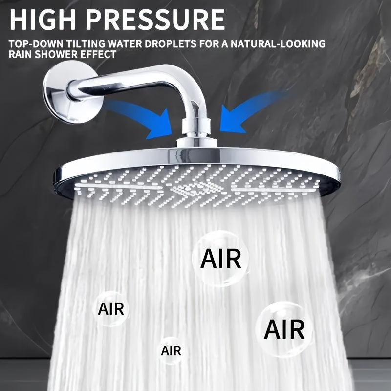 Cabezal de ducha de alta presión con 3 modos de spray - Instalación fácil, diseño de plástico redondo para una experiencia de baño mejorada - Accesorio de baño moderno, Cabezal de ducha de alta presión, Accesorios de ducha