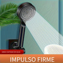 1 unidad de cabezal de ducha de alta presión con 5 modos, 5 velocidades ajustables y 5 patrones de rociado - Cabezal único montado en pared para decoración de baño, material ABS duradero para una experiencia de ducha moderna, flujo de agua ajustable, pre