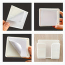 1pc Soporte de teléfono montado en la pared, material PC adhesivo, sin taladro, almacenamiento de control remoto, hecho de otro plástico, para baño, cocina, habitación de hotel - Estación de carga de teléfono inteligente