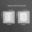 10pcs Ganchos Adhesivos de Plástico Transparente Modernos, Soporte de Regleta de Pared con Hebilla de Encaje, Sujeción Sin Taladro para Organización de Baño y Puertas, Ganchos de Utilidad de Fácil Instalación