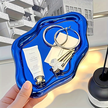 1pc/Bandeja de Joyería Irregular Creativa para Almacenamiento, Regalos Festivos, Deseos de Cumpleaños, Suministros para Fiestas, Regalo para Novio o Novia, Material ABS
