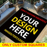 1 alfombra exterior ideal para áreas de fotos y señalización, diseñada específicamente para jardines interiores y exteriores, terrazas, balcones, campamentos o entradas. Lavable a máquina