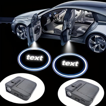 2 Piezas, Proyector De Luz LED De Bienvenida Para Puerta De Coche, Luz De Cortesía HD, Emblema De Sombra Fantasma, Compatible Con Chevrolet, Dodge, Nissan, Toyota, Ford, Hyundai, Honda, Kia, Opel, Funciona Con Pilas, 36 V Máx, No Incluye Pilas