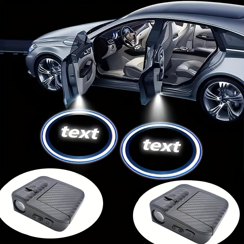 2 Piezas, Proyector De Luz LED De Bienvenida Para Puerta De Coche, Luz De Cortesía HD, Emblema De Sombra Fantasma, Compatible Con Chevrolet, Dodge, Nissan, Toyota, Ford, Hyundai, Honda, Kia, Opel, Funciona Con Pilas, 36 V Máx, No Incluye Pilas