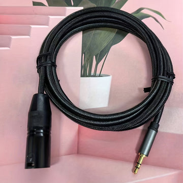 Cable integrado de micrófono masculino a XLR de 3,5 mm, XLR a 3,5 mm (1/8 pulgadas), adecuado para tabletas, portátiles, micrófonos, amplificadores y tableros de audio.