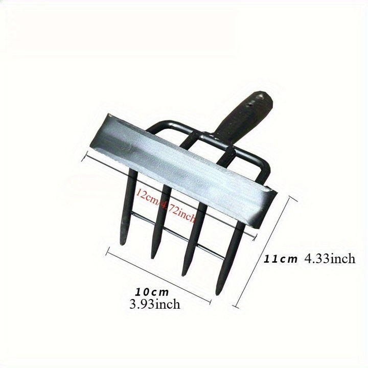 Pala de jardín de metal duradera con hoja de acero ajustable, ideal para el mantenimiento eficiente de granjas y jardines, perfecta para descompactar el suelo y eliminar malezas, jardín también.