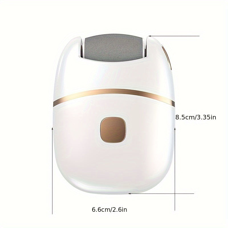 1pc Limpiador Eléctrico de Pies y Eliminador - Lima para Uñas con Cabezal Reemplazable, Alimentado por USB, para Pies Gruesos, Dedos de los Pies y Manos - Sin Cable, Batería de Litio, Afeitadora Compacta para Hogar/Viaje - Ideal para Atletas, Diabéticos,