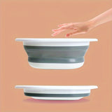 Juego de 3 piezas de baño de pies plegable cuadrado, bañera de pies portátil