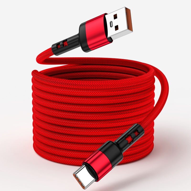 【Nuevo producto de moda】Cable de carga rápida USB-C con diseño moderno y trenzado en nailon resistente, compatible con for Samsung S23, S22, S21, One Plus, Xiaomi y otros dispositivos - Transmisión de datos incluida (100.58cm/149.35cm/201.17cm)
