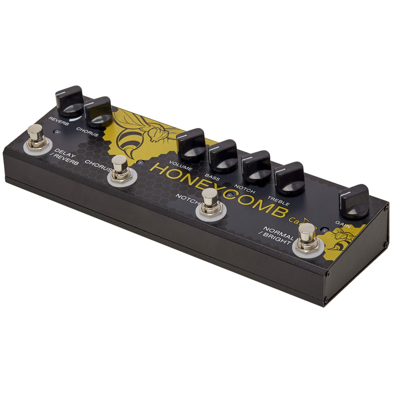 Pedal de Efectos AHAJII Todo en Uno con Coro, Retardo, Filtro Notch y EQ Boost - Procesador Multiefectos Digital, Entrada AUX, Salidas XLR/1/4" - Para Guitarra Acústica/Electrica, Estudio de Grabación y Presentaciones En Vivo - Pedalboard Compacto, Equip