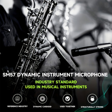 Set de 3 micrófonos dinámicos profesionales X-Duomic SM57
