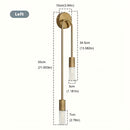 Linterna de pared moderna y elegante - Portalámparas G9, sin bombilla incluida, para dormitorio, escalera, balcón, pasillo o decoración de hotel u oficina