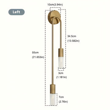 Linterna de pared moderna y elegante - Portalámparas G9, sin bombilla incluida, para dormitorio, escalera, balcón, pasillo o decoración de hotel u oficina