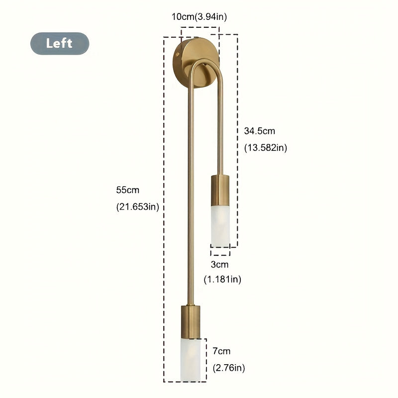 Linterna de pared moderna y elegante - Portalámparas G9, sin bombilla incluida, para dormitorio, escalera, balcón, pasillo o decoración de hotel u oficina