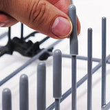 50 piezas de cubiertas protectoras para estanterías de lavavajillas hechas de material de PVC duradero - Con ajuste seguro, protección de bordes afilados y fácil instalación, lo que la convierte en una sustitución práctica para estanterías de lavavajilla