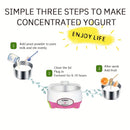 Mini Hacedor de Yogur DIY, máquina multifuncional para natto, diseño compacto, calefacción tridimensional 360°, fermentación a temperatura constante, enchufe estándar americano, revestimiento interior de acero inoxidable, capacidad de 33.814 onzas, regal