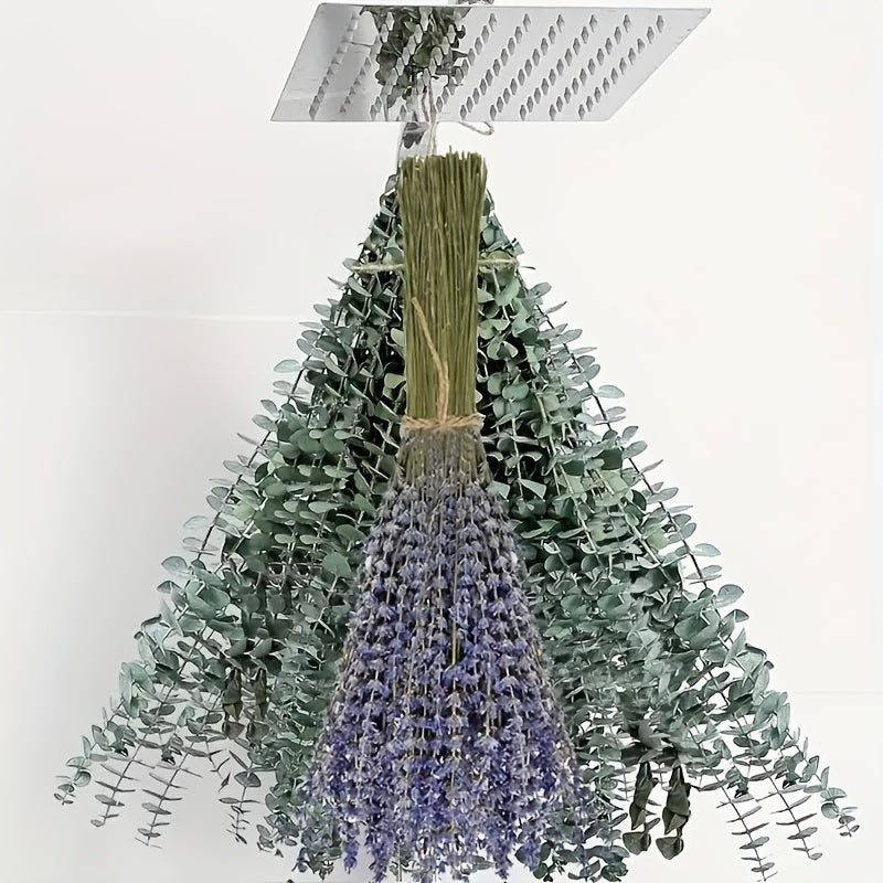 Paquete de 115 piezas de Eucalipto Fresco y Lavanda - Tallos Eternos para la Ducha, Decoración del Hogar, Bodas y Proyectos de Primavera de Estilo Granja DIY